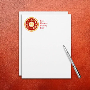 Papier En-tête du monde de la foi