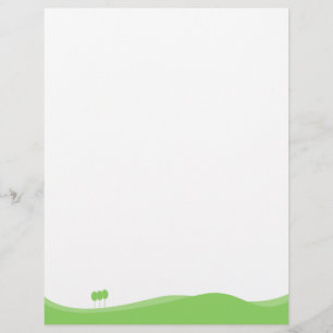 Papier En-tête du monde vert