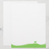 Papier En-tête du monde vert (Devant / Derrière)