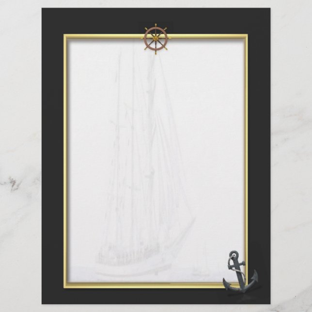Papier En-tête du navire à voile (Devant)