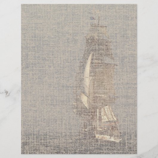 Papier En-tête du navire à voile Clipper (Devant)