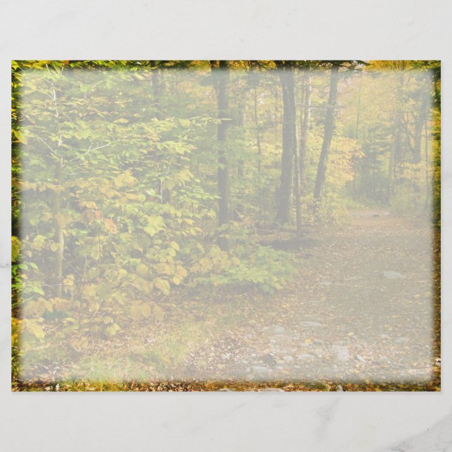 Papier En-tête du sentier d'automne (Devant)