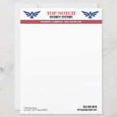 Papier En-tête du système de sécurité (Devant)