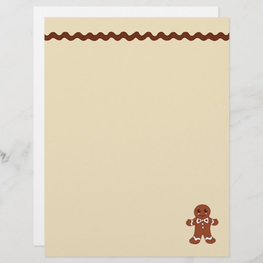 Papier en-tête en pain d'épices (Devant / Derrière)