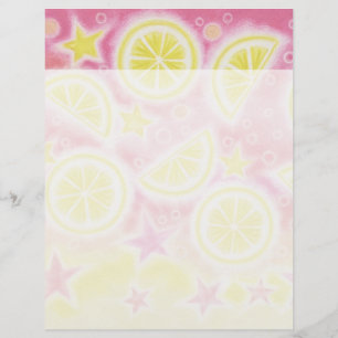 Papier En-tête en-tête en-tête en limonade rose