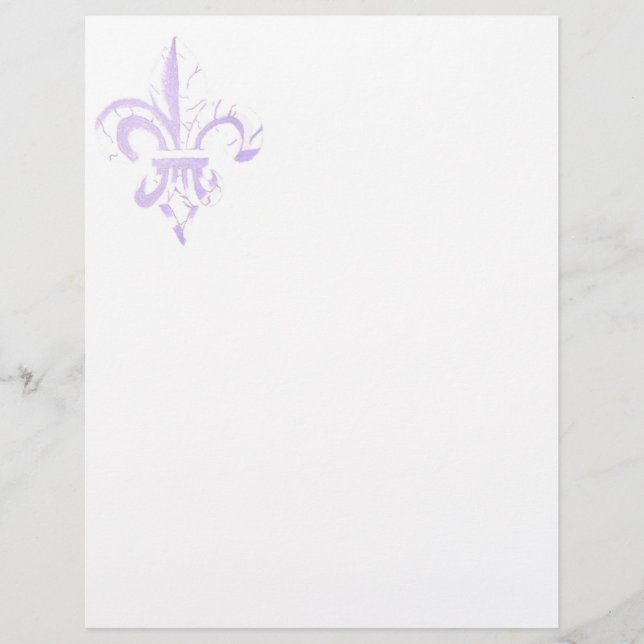 Papier En-tête Fleur De Lis (Devant)