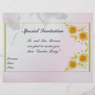 Papier En-tête Floral