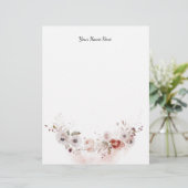 Papier En-tête Floral (Debout devant)