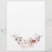 Papier En-tête Floral (Dos)