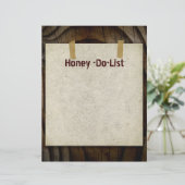 Papier en-tête Honey-Do-List (Debout devant)