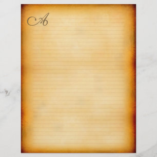 Papier En-tête monogramme de style vintage