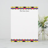 Papier En-Tête Personnalisable De Nombreux Points (Debout devant)