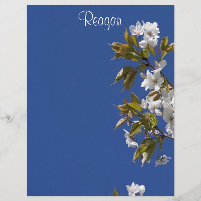 Papier En-tête Reagan Blossom (Devant)