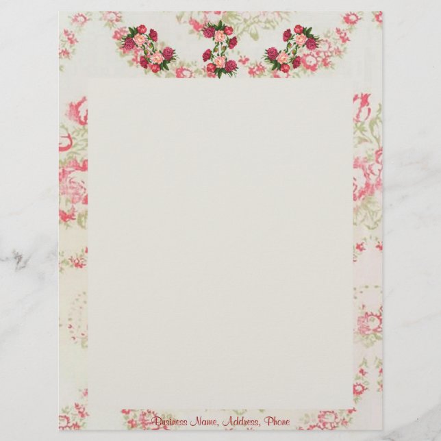 Papier En-tête rose (Devant)