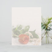 Papier En-tête rose et perles (Debout devant)