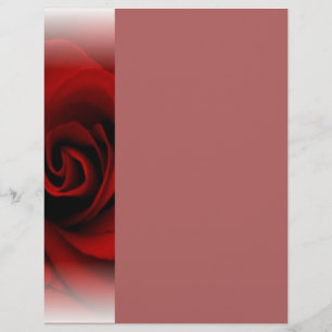 Papier En-tête Rose rouge
