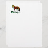 Papier En-tête rouge Fox (Devant / Derrière)