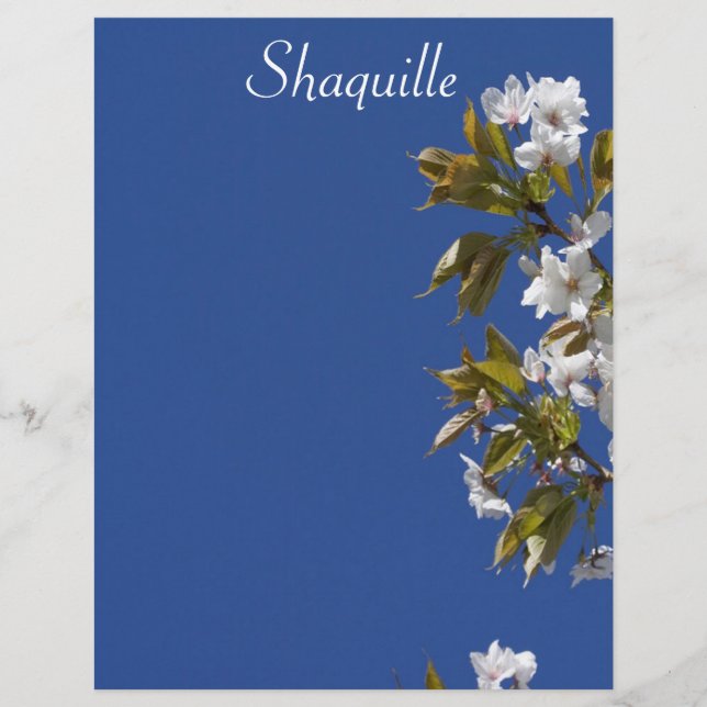 Papier En-tête Shaquille Blossom (Devant)