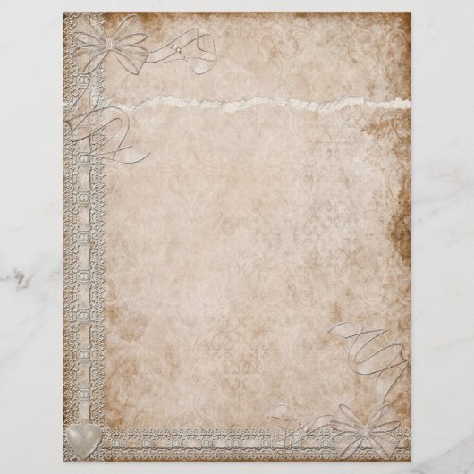 Papier En-tête simple dentelle (Devant)