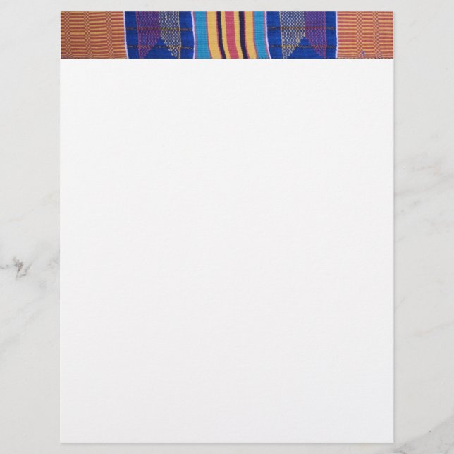 Papier En-tête, textile africain # 2 (Devant)