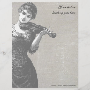 Papier En-tête violoniste vintage
