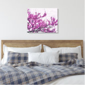 Papier en toile d'arbre à fleurs violettes (Insitu(Chambre))