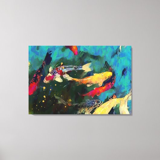 Papier en toile étirée en carpe japonaise (Recto)