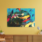 Papier en toile étirée en carpe japonaise (Insitu(Salon))