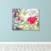 Papier en toile étirée Rose rouge (Insitu (Plancher de Bois))