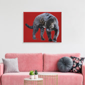 Papier en toile rouge Jaguar Diablo (Insitu(Salon))