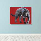 Papier en toile rouge Jaguar Diablo (Insitu (Plancher de Bois))
