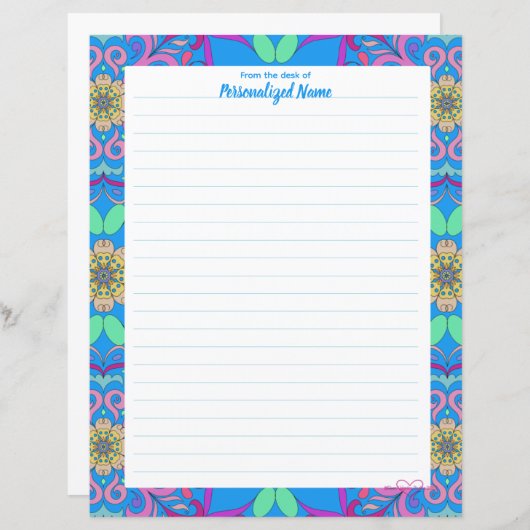 Papier encadré Fiesta (Devant / Derrière)