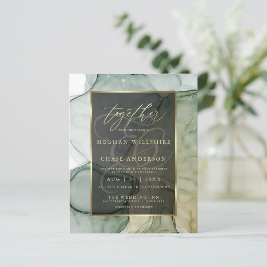 Papier Encre Abstraite Liquide Étonnante et riche Terre v (Debout devant)