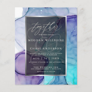 Papier Encre Abstraite Liquide Violet Aqua superbe 2