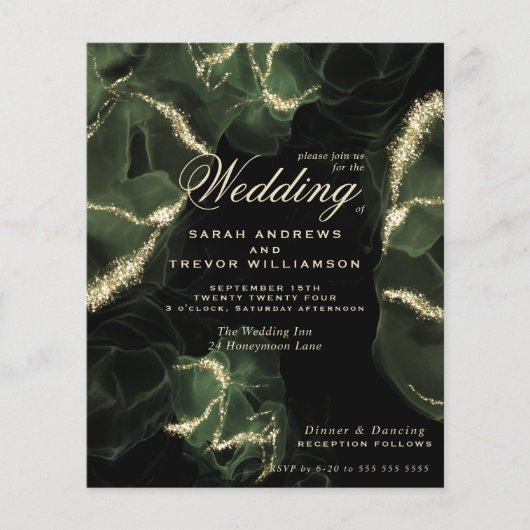 Papier Encre d'alcool Abstraite de mousse de Mariage budg (Devant)