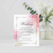 Papier Encre d'alcool rose pour Rose Mariage Budget (Debout devant)