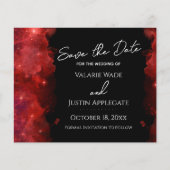 Papier Encre d'alcool rouge Enregistrer la date Mariage (Devant)