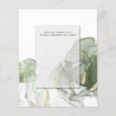 Papier Encre verte du Mariage d'or de l'argent coulé (Dos)