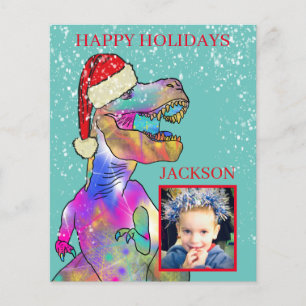 Papier Enfants dinosaures photo de Noël