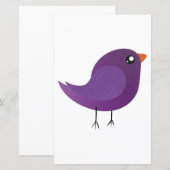 Papier Enfants mignonette birdy (Devant / Derrière)