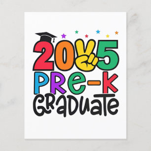 Papier Enfants pré-K Grad 2025 Préscolaire Graduation
