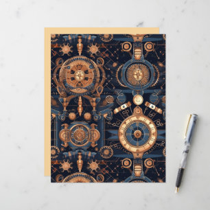 Papier Engrenages Steampunk