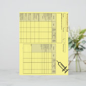 Papier Enregistrements d'immunisation des créatures les p (Debout devant)