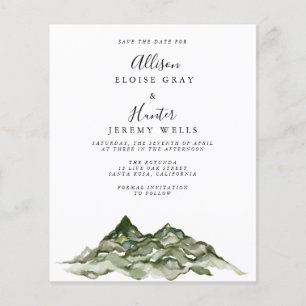 Papier Enregistrer la date de la montagne