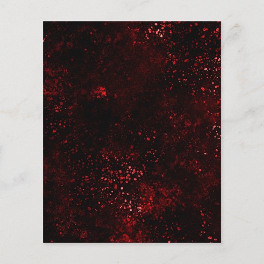 Papier Enregistrer la date Mariage gothique noir rouge (Dos)
