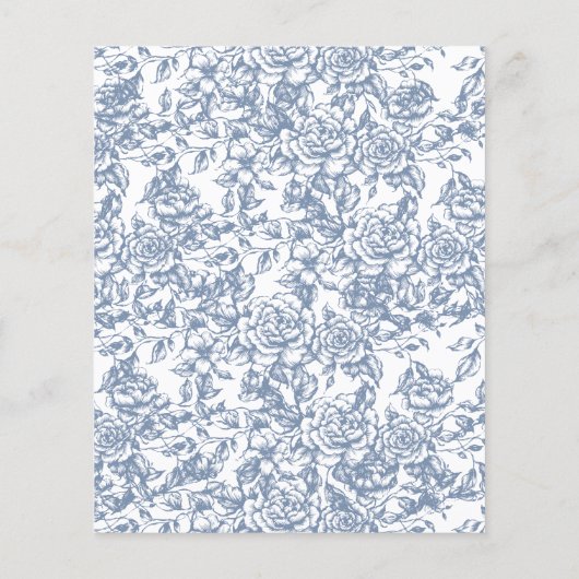 Papier Enregistrer la date Victorian Floral Dusty Mariage (Dos)