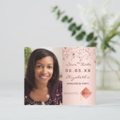 Papier Enregistrer le budget rose de la fête de remise de (Debout devant)