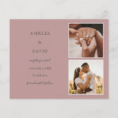 Papier Enregistrer notre date Pink Budget Mariage photo (Dos)