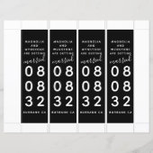 Papier Enregistrer notre Signet photo Date (Dos)