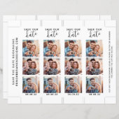 Papier Enregistrer notre Signet photo Date (Devant / Derrière)